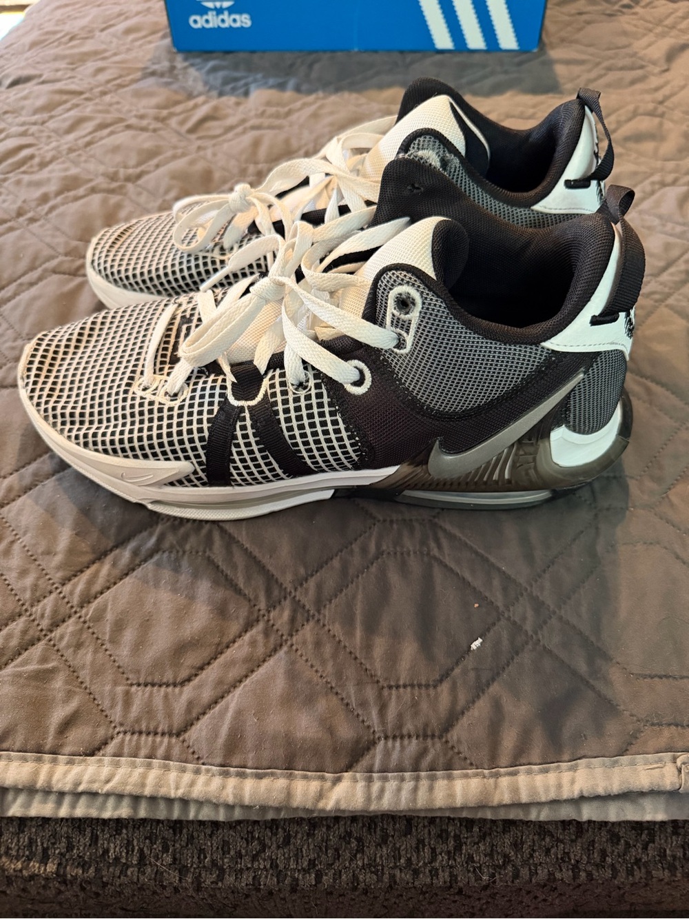 Nike Black and White Low-Top Performance Sneakers